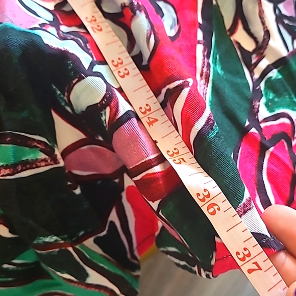 ANTHROPOLOGIE Floral Puff Sleeve Midi Pleated Dress Size Small - Picture 11 of 11